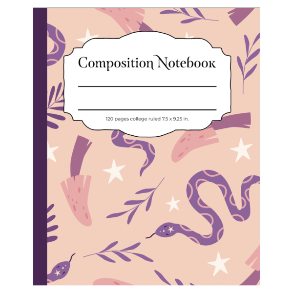 Mushroom & Snake Composition Notebook