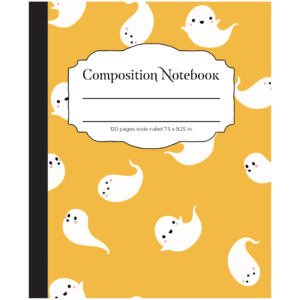 Happy Ghost Halloween Composition Notebook